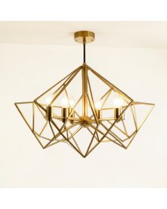 Kantor 6 - Light Unique / Statement Geometric Chandelier (synthetic illustration; no displayed measurements)