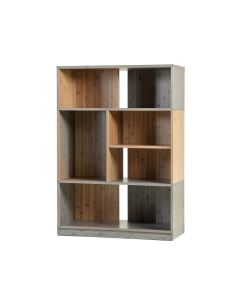 Willow Arc Freestanding Bookcase - Gray (synthetic illustration; no displayed measurements)