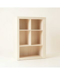 Hazel Falls Freestanding Bookcase - Ivory (synthetic illustration; no displayed measurements)