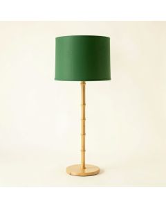 Summit Bluff Floor Lamp With A Plain Fabric Shade - Green (synthetic illustration; no displayed measurements)