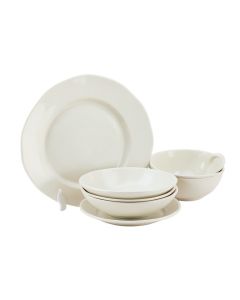 Flower Decor Melamine 12 Piece Dinnerware Set , Service For 4