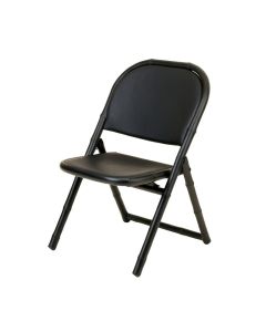 Willow Canyon Folding Outdoor Chair - Black (synthetic illustration; no displayed measurements)