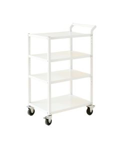 Reed Branch Empty Rolling Workshop Cart - White (synthetic illustration; no displayed measurements)