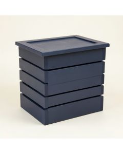Rowan Brook Closed Garden Compost Bin - Navy (synthetic illustration; no displayed measurements)