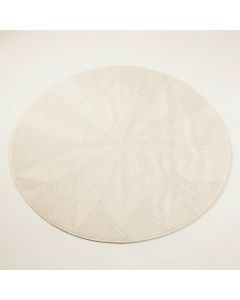 Glen Bend Round Area Rug - Cream (synthetic illustration; no displayed measurements)