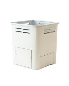 Wren Crest Closed Garden Compost Bin - White
