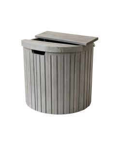 Elm Bridge Closed Garden Compost Bin - Gray (synthetic illustration; no displayed measurements)