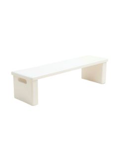 Hill Bluff Narrow Outdoor Storage Bench - White (synthetic illustration; no displayed measurements)
