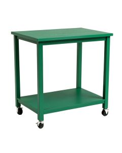 Clay Branch Empty Rolling Workshop Cart - Green (synthetic illustration; no displayed measurements)