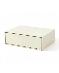 Hazel Field Desktop Monitor Riser - Cream (synthetic illustration; no displayed measurements)