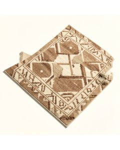 Quercia Geometric Tufted Wool Beige/Brown Area Rug (synthetic illustration; no displayed measurements)