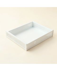 Alder Crest Empty Under-Desk Cable Tray - White (synthetic illustration; no displayed measurements)