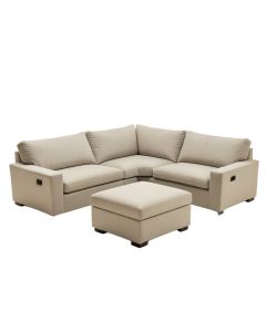 Troxelville 84 '' Wide Symmetrical Modular Corner Sectional With Ottoman