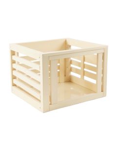 Clay Crossing Empty Furniture-Style Pet Crate - Cream (synthetic illustration; no displayed measurements)