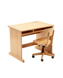 Brunman Wooden Student 31.5 '' Writing Desk With Hutch And Chair Set