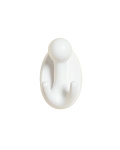 Bay Bridge Wall-Mounted Robe Hook - White (synthetic illustration; no displayed measurements)