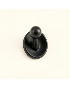 Heath Arc Wall-Mounted Robe Hook - Black (synthetic illustration; no displayed measurements)