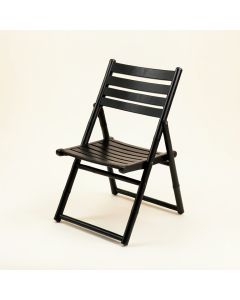 Clay Branch Folding Outdoor Chair - Black (synthetic illustration; no displayed measurements)