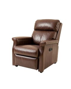 Troutman 33 '' Wide Faux Leather Power Standard Recliner With Massager