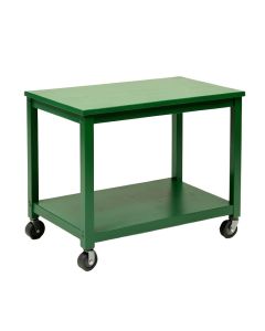 Slate Crest Empty Rolling Workshop Cart - Green (synthetic illustration; no displayed measurements)