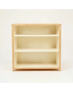Brook Bluff Low Bookcase - Cream (synthetic illustration; no displayed measurements)