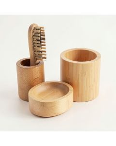 Mcgonigal Bamboo 4 Piece Bathroom Accessory Set (synthetic illustration; no displayed measurements)