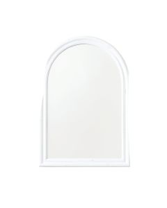 Pine Arc Framed Wall Mirror - White