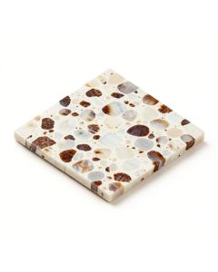 Mother Of Pearl 1.2 '' X 1.2 '' Seashell Mosaic Tile (synthetic illustration; no displayed measurements)