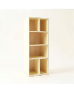 Rowan Dell Narrow Cubby Tower - Ivory (synthetic illustration; no displayed measurements)