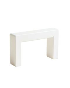 Reed Bend Cabinet Handle Without Packaging - White (synthetic illustration; no displayed measurements)