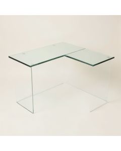 Addley Glass L-Shape Desk (synthetic illustration; no displayed measurements)