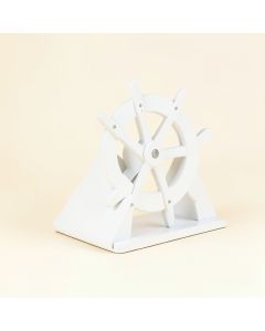 Anchor And Ship Wheel Mdf And Metal Bookends (synthetic illustration; no displayed measurements)