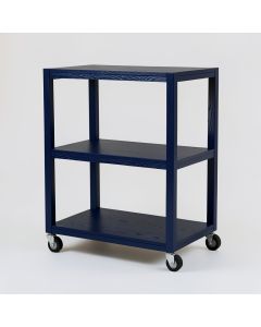 Meadow Arc Empty Rolling Workshop Cart (synthetic illustration; no displayed measurements)