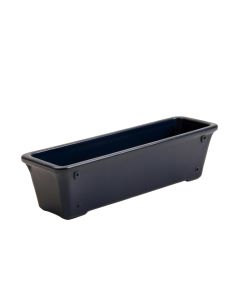 Flint Crest Empty Railing Planter With Integral Brackets - Navy