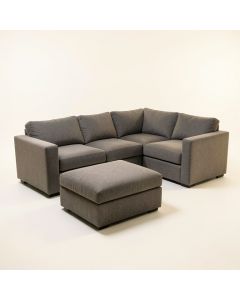 Cissell 131 '' Wide Reversible Sofa & Chaise With Ottoman (synthetic illustration; no displayed measurements)