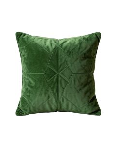 Olive Crest Filled Accent Pillow - Green