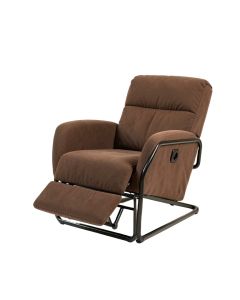 Modern Electronic Power Recliner With 360 Swivel Rotation , Usb Charging Port And Footrest , Brown