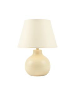 Glen Bend Table Lamp With A Plain Fabric Shade - Ivory (synthetic illustration; no displayed measurements)
