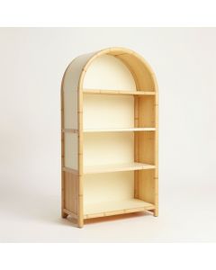 Reed Edge Freestanding Bookcase - Cream (synthetic illustration; no displayed measurements)