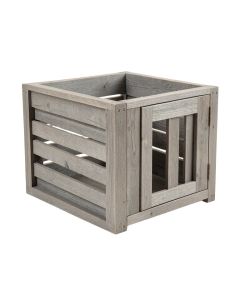 Oak Field Empty Furniture-Style Pet Crate - Gray (synthetic illustration; no displayed measurements)