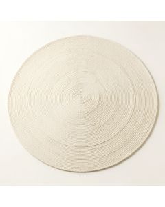 Dawn Bend Round Area Rug - Cream (synthetic illustration; no displayed measurements)