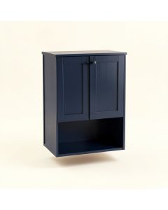 Linden Dell Wall-Mounted Laundry Cabinet - Navy (synthetic illustration; no displayed measurements)