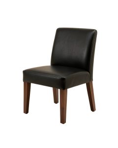 Bartlow Side Chair In Dark Walnut/Black (synthetic illustration; no displayed measurements)