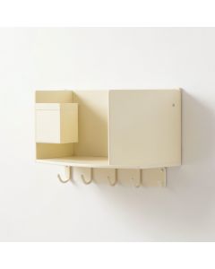 Dawn Canyon Wall-Mounted Entryway Organizer Shelf - Cream (synthetic illustration; no displayed measurements)