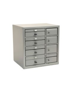Summit Branch Small-Parts Storage Drawer Cabinet - Gray (synthetic illustration; no displayed measurements)