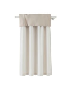 Natisha Solid Sheer Rod Pocket Single Curtain