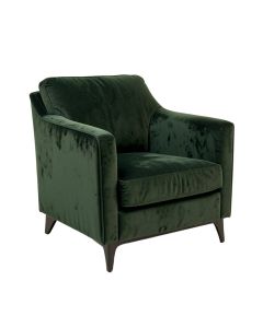 Hinds 24 '' Wide Velvet Armchair (synthetic illustration; no displayed measurements)