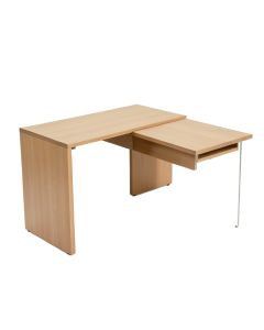 L-Shape Desk With Hutch (synthetic illustration; no displayed measurements)