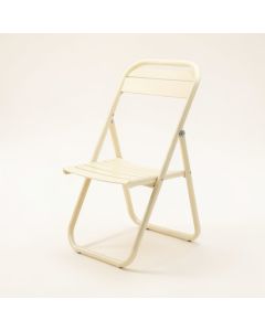 Juniper Crest Folding Outdoor Chair - Cream (synthetic illustration; no displayed measurements)
