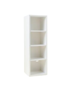 Briar Crossing Narrow Cubby Tower - White (synthetic illustration; no displayed measurements)